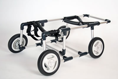 犬用４輪歩行器-犬用歩行器車いすオーダーメイド製作・販売 わんワーク