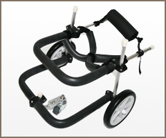 小型犬用前脚用3輪歩行器